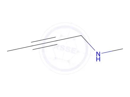 Chemical structure of (but-2-yn-1-yl)(methyl)amine hydrochloride