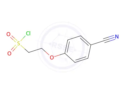 Chemical structure of 2-(4-Cyanophenoxy)ethane-1-sulfonyl chloride
