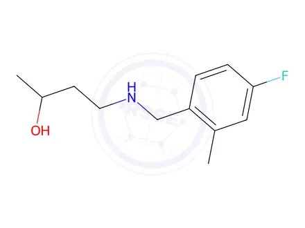 Chemical structure of 4-((4-Fluoro-2-methylbenzyl)amino)butan-2-ol