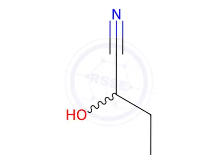 Chemical structure of Propionaldehyde Cyanohydrin