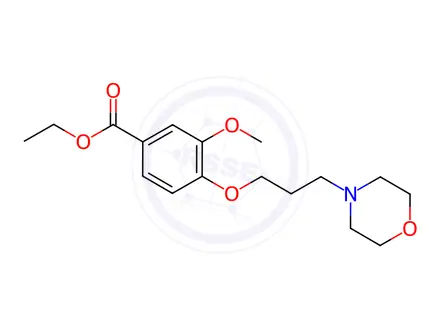 Chemical structure of Ethyl 3-methoxy-4-(3-morpholinopropoxy)benzoate