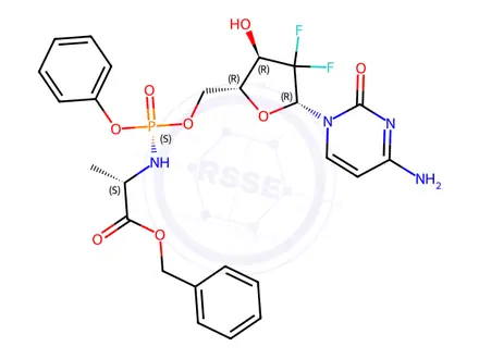 Chemical structure of Acelarin Impurity 1