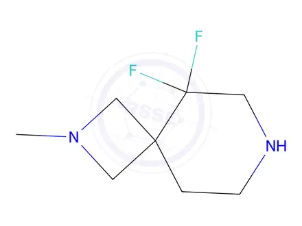 Chemical structure of 5,5-Difluoro-2-methyl-2,7-diazaspiro[3.5]Nonane