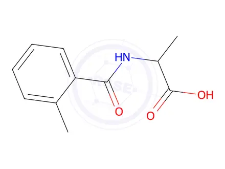 Chemical structure of (2-Methylbenzoyl)alanine
