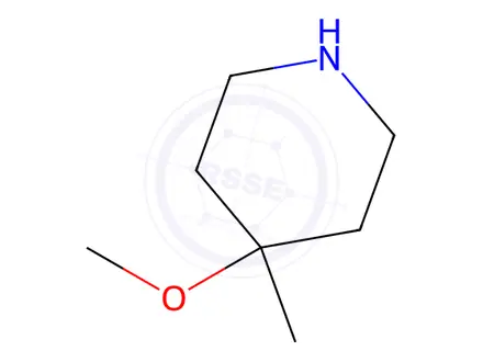 Chemical structure of 4-methoxy-4-methylpiperidine