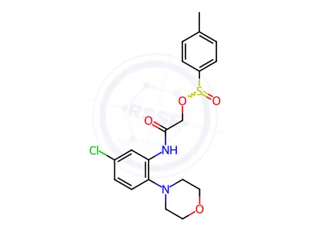 Chemical structure of 2-(5-chloro-2-morpholinoanilino)-2-oxoethyl 4-methylbenzenesulfinate