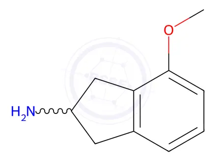 Chemical structure of 4-Methoxy-2,3-dihydro-1H-inden-2-amine