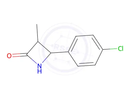 Chemical structure of 4-(4-Chlorophenyl)-3-methylazetidin-2-one