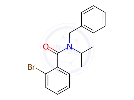 Chemical structure of N-benzyl-2-bromo-N-isopropylbenzamide