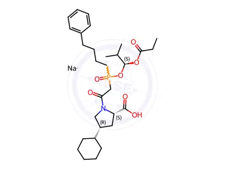 Chemical structure of Fosinopril Sodium Impurity 4(Fosinopril Sodium EP Impurity D)