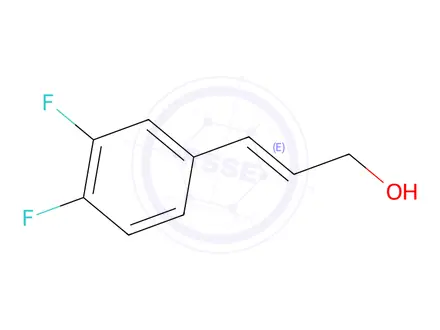 Chemical structure of (E)-3-(3,4-difluorophenyl)prop-2-en-1-ol