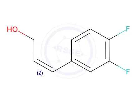 Chemical structure of (Z)-3-(3,4-difluorophenyl)prop-2-en-1-ol