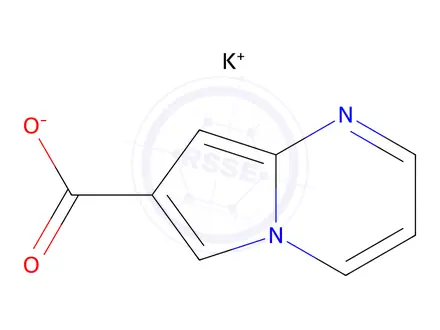 Chemical structure of Potassium pyrrolo[1,2-a]pyrimidine-7-carboxylate