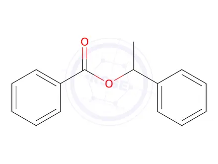 Chemical structure of 1-Phenylethyl benzoate