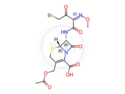 Chemical structure of Cefotaxime USP Impurity K