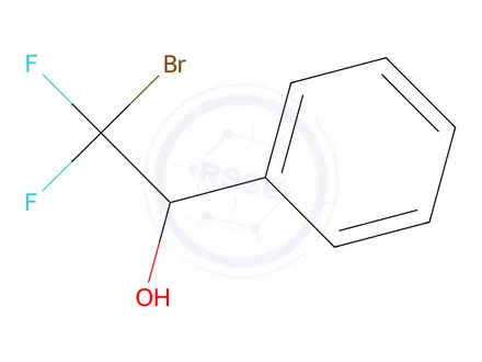 Chemical structure of 2-Bromo-2,2-difluoro-1-phenylethan-1-ol