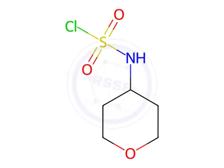 Chemical structure of N-(Oxan-4-yl)sulfamoyl chloride