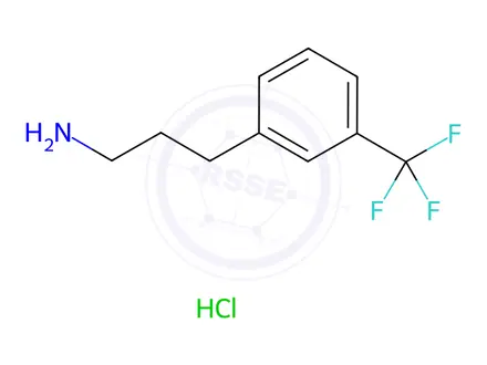 Chemical structure of 3-(3-(Trifluoromethyl)phenyl)propan-1-amine Hydrochloride