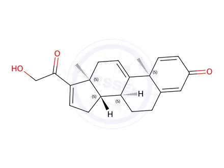 Chemical structure of 21-hydroxy pregna-1,4,9(11), 16 tetraene-3,20-dione