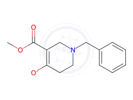 Chemical structure of N-BENZYL-3-CARBOMETHOXY-4-PIPERIDONE, SODIUM SALT MONOHYDRATE, TECH.