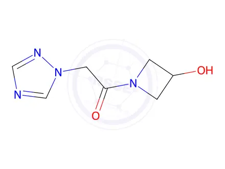 Chemical structure of 1-(3-hydroxyazetidin-1-yl)-2-(1h-1,2,4-triazol-1-yl)ethan-1-one