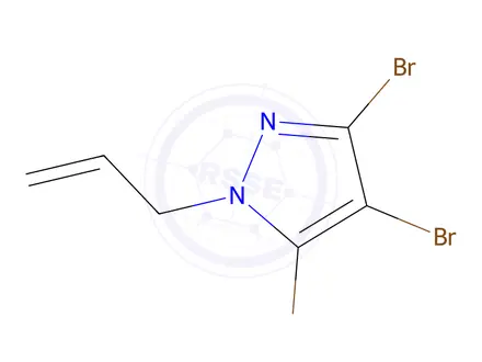 Chemical structure of 1-Allyl-3,4,5-tribromo-1H-pyrazole