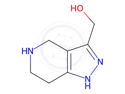 Chemical structure of (4,5,6,7-Tetrahydro-1H-pyrazolo[4,3-c]pyridin-3-yl)methanol dihydrochloride