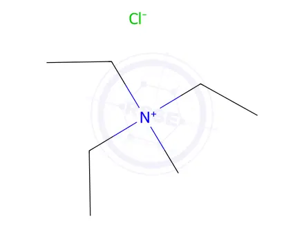 Chemical structure of Triethylmethylammonium chloride