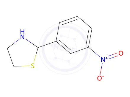 Chemical structure of 2-(3-Nitrophenyl)thiazolidine