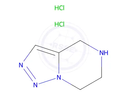 Chemical structure of 4,5,6,7-Tetrahydro-[1,2,3]triazolo[1,5-a]pyrazine dihydrochloride