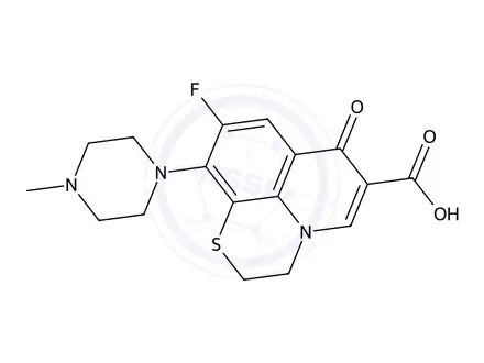 Chemical structure of Rufloxacin