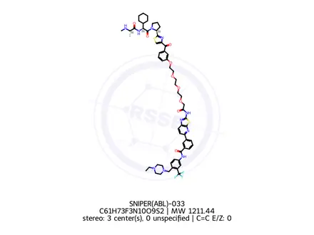 Chemical structure of SNIPER(ABL)-033