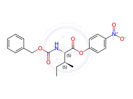 Chemical structure of Z-Ile-Onp