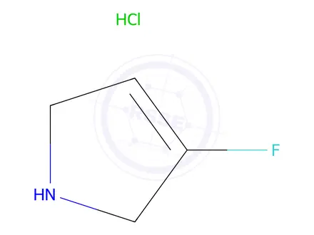 Chemical structure of 3-Fluoro-2,5-dihydro-1H-pyrrole hydrochloride