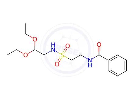 Chemical structure of N-(2-(N-(2,2-Diethoxyethyl)sulfamoyl)ethyl)benzamide