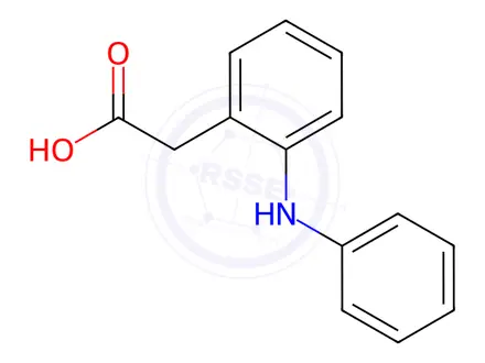 Chemical structure of Diclofenac Impurity 12