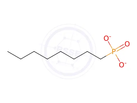 Chemical structure of sodium octyl phosphonate