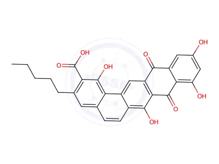 Chemical structure of bequinostatin C
