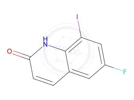 Chemical structure of 6-fluoro-8-iodo-1,2-dihydroquinolin-2-one