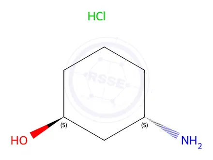Chemical structure of (1S,3S)-3-aminocyclohexanol;hydrochloride