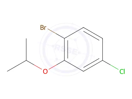 Chemical structure of 1-bromo-4-chloro-2-isopropoxybenzene