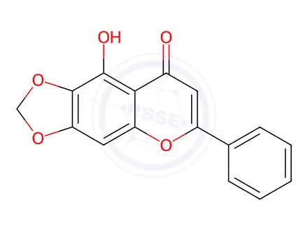 Chemical structure of 5-HYDROXY-6,7-METHYLENEDIOXYFLAVONE