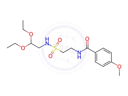 Chemical structure of N-(2-(N-(2,2-Diethoxyethyl)sulfamoyl)ethyl)-4-methoxybenzamide