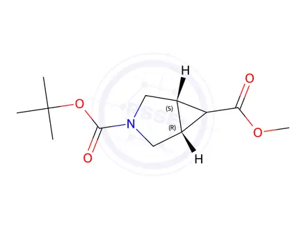 Chemical structure of Methyl exo-3-Boc-3-azabicyclo-[3.1.0]hexane-6-carboxylate