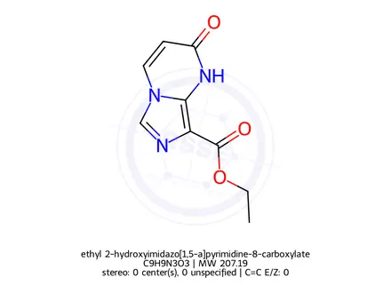 Chemical structure of ethyl 2-hydroxyimidazo[1,5-a]pyrimidine-8-carboxylate