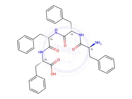 Chemical structure of H-Phe-Phe-Phe-Phe-OH