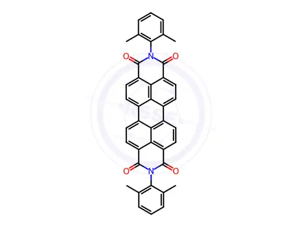 Chemical structure of N,N'-Bis(2,6-dimethylphenyl)perylene-3,4,9,10-tetracarboxylic Diimide