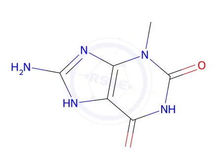 Chemical structure of 8-Amino-3-methyl-2,3,6,7-tetrahydro-1h-purine-2,6-dione