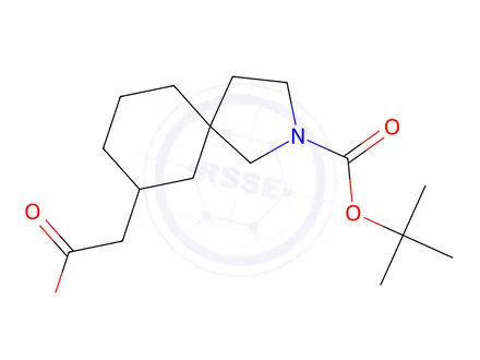 Chemical structure of 2-(2-(Tert-butoxycarbonyl)-2-azaspiro[4.5]Decan-7-yl)acetic acid