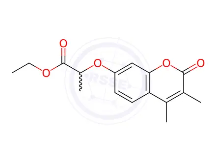 Chemical structure of ethyl 2-[(3,4-dimethyl-2-oxo-2H-chromen-7-yl)oxy]propanoate